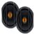 Kit de Alto-falantes Automotivos JB69 Flex 6×9 Polegadas 110W 4 Ohms Preto Fácil de Instalar Leson – 2LS055069