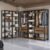 Guarda-Roupa Closet Modulado Valencia 4 Gavetas 417cm Rustic/Preto Madesa 01