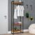 Closet Arara 3 Prateleiras Lâmina Mel/Preto 19223 – Compace