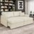 Sofá Cama Retrátil Para Sala de Estar 214cm Una K01 Bouclê Bege – Lyam Decor