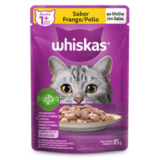 Kit 20 Sachê Whiskas para Gatos Adultos Frango ao Molho 85gr