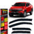 Calha de Chuva Fiat Toro 2016 a 2026 4 portas TG Poli Defletor Portas Protetor Janelas Fumê