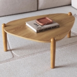 Mesa de Centro Para Sala de Estar Pés Madeira Baixa Trium A03 Hanover Roble – Lyam Decor
