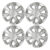 Calota Aro 13″ Prata Universal Renault Clio 2014 / 2015 (Jogo c/ 4 Calotas) Grid – 186AR-PTA-E