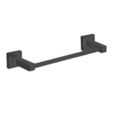 Porta Toalha Rosto 30 Cm Super Luxo Latão Quadritt Preto