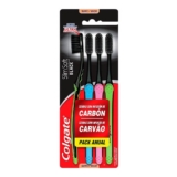 KIT ESCOVA DE DENTE SLIM SOFT BLACK COM 4 UNIDADES