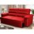 Sofá Retrátil Reclinável 2 lugares 1,80m Quantum Suede Velut Vermelho – King House