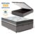 Cama Box Baú com Colchão Espuma D33 Pillow In Anjos Ortosleep Casal 138cm