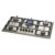 Cooktop a Gás Fischer 5 Bocas Tripla Chama Infinity Inox Trempe Ferro Fundido 23678-54121 Bivolt