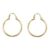 Brinco Argola Fina. Med. 2,5 Cm Diâmetro Rommanel 520280