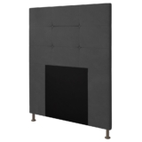Cabeceira Cama Box Solteiro 90cm Safira Suede I02 Cinza – Mpozenato