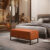 Puff Decorativo Para Sala de Estar Cléo W01 Base de Ferro 90 cm Couríssimo Camel – Lyam Decor