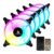 Kit Ventoinha Acegeek Crystal, 5x120mm, ARGB, Preto, AG-CRYSTAL5X1-BK