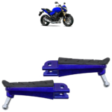 Par Pedaleira Dianteira CB 600F Hornet 2008 2009 2010 2011 2012 2013 2014 2015 Azul
