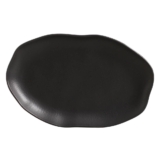 Conjunto com 4 Travessas Oval Rasa Média Bio Preto Matte 30x20cm