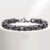 Pulseira De Corrente Quadrada Vnox Vintage Byzantine Men’s Bracelet , Aço Inoxidável Viking Punk Rock Bold Square Chain Jóias Para Meninos