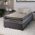 Conjunto Cama Box c/ Molas Ensacadas Preston Cinza Solteiro 96x203x71