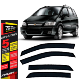 Calha de Chuva Chevrolet Zafira 2001 a 2012 4 portas TG Poli Defletor Portas Protetor Janelas Fumê