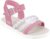 Sandália Infantil Feminino WorldColors Belinha – Pitaya/Prata