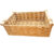 Cesta Decorativa Veredas de Fibra Natural com Alça de Madeira – 30x20x9,9cm – 1 unidade – Rizzo