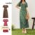 (KOL‘s pick) Lovito Casual Vestido Feminino Floral com Zíper LBA05180 (Multicolorido)