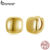 Brincos Bamoer 925 Sterling Sliver Hoop De Desenho Quadrado Jóias Presentes Para Mulheres