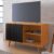 Rack para TV Até 43 Polegadas Carinho 1 Porta 1 Prateleira Cinamomo/Preto – Jcm Móveis