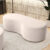 Puff Decorativo Orgânico para Living Quarto 140cm Orbit W01 Suede Bege – Lyam Decor