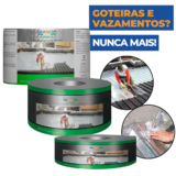 Fita Manta Asfáltica Adesiva Para Telhados Reparo Em Calhas Anti-Goteira Furos