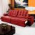 Sofá Retrátil Reclinável 3,00m Ascari Suede Velut Vermelho molas Ensacadas – King House