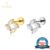 Piercing Labret Titânio Helix Tragus Conch 4 Pedras Zircônia Cravejada