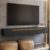 Rack Nicho Painel Susp Uno Pequeno Sala de Estar Quarto Tv até 55″ 160cm Preto/Cedro-Olivar Móveis