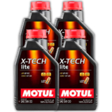 KIT MOTUL X-TECH LITE 5W-30 4 LITROS