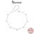 Bamoer 925 Sterling Sliver Anklet Pulseira De Fita De Tornozeleira Dazzling Zirconia Design Jóias Presentes Para Mulheres
