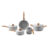 Jogo de Panelas Brinox Antiaderente Ceramic Life – 5 Peças Easy Gris