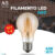 Lâmpada Filamento de LED Bulbo A60 4W Âmbar Bivolt Luminária Decorativa Retro Vintage