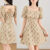 (Trendy) Lovito Vestido Casual Floral Flores Vestido De Verão/Primavera Para Mulheres L124AD079