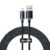 Cabo Usb P/ Lightning Baseus Crystal Shine 2.4a 2m iPhone X 11 12 13 14 Pro Max Resistente