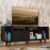 Rack para TV até 65 Polegadas Madesa Cancun com Pés – Preto/Rustic/Preto