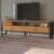 Rack para TV Até 60 Polegadas 2 Gavetas 100% Mdf Freijó/Preto Fosco F43 – Pradel
