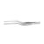 Pinça para culinária com degrau em aço inox tamanho 16cm