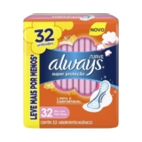 Absorvente Always Super Protecao Suave com Abas 32 Unidades Leve mais Por menos