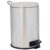 Lixeira Mor Safira 12 Litros, em Aço Inox, com Pedal, Cinza – 8228