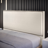 Cabeceira Box Queen Com Tachas 160 cm Vicenza L02 Facto Pérola Metalizado – Lyam Decor