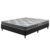 Cama Box Viúva Preta + Colchão Washington Espuma D23 Liso 128x188x51cm