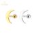 Piercing Minibarbell Aço Cirúrgico Pvd Lua Helix Tragus Conch Flat