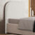 Cabeceira Cama Box Solteiro 100cm Orgânica Lanna W01 Bouclê Cru – Lyam Decor