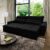 Sofá Retrátil Reclinável Amsterdam 2,30m Suede Velut Preto  Molas no Assento – King House