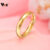 Anel De Aço Inoxidável Vnox 4mm , Cúpula Lisa , Casamento Altamente Polido Dourado Não Manchado , Presente De Joias Da M