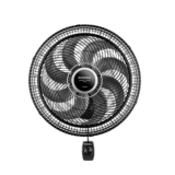 Ventilador de Parede Mondial Super Turbo 40cm 8 Pás 140W 127V Preto/Prata – VTX-40P-8P